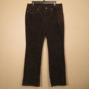 J. Crew Favorite Fit Corduroy Pants 32R Brown Bootcut Cords Jeans